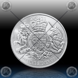 1oz V. BRITANIJA 2 Pounds 2021 (ROYAL ARMS) UNC